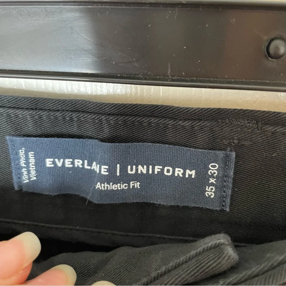 NEW‎ WITH TAGS  Everlane Black The Performance Chino Uniform Athletic 35 x 30